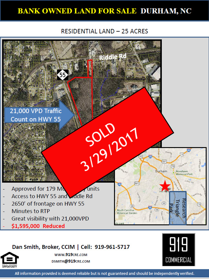25 acre multifamily land sold